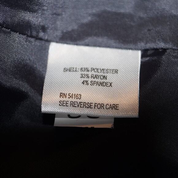 Calvin Klein Stretch Blazer Two Button Career Basic Shoulder Padding Size 12 - Picture 6 of 7